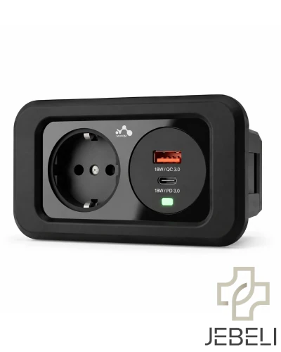 پریز توکار فکتور مدل Twin plus